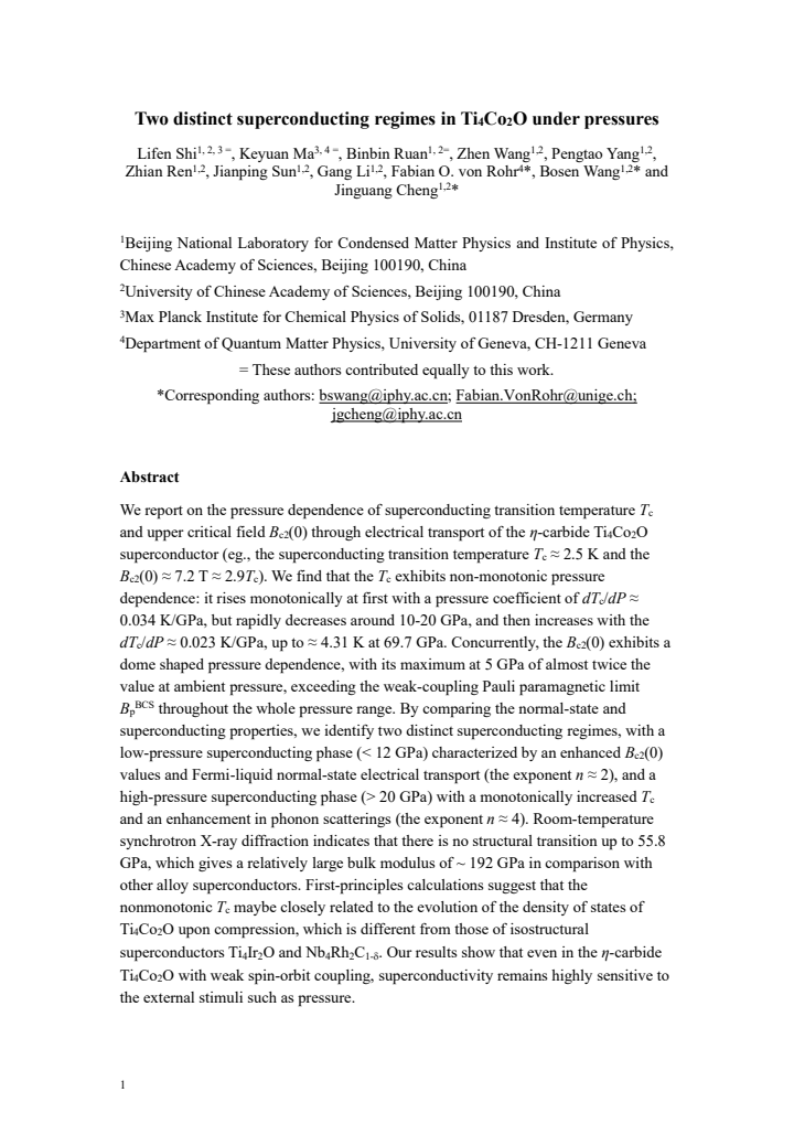 First page