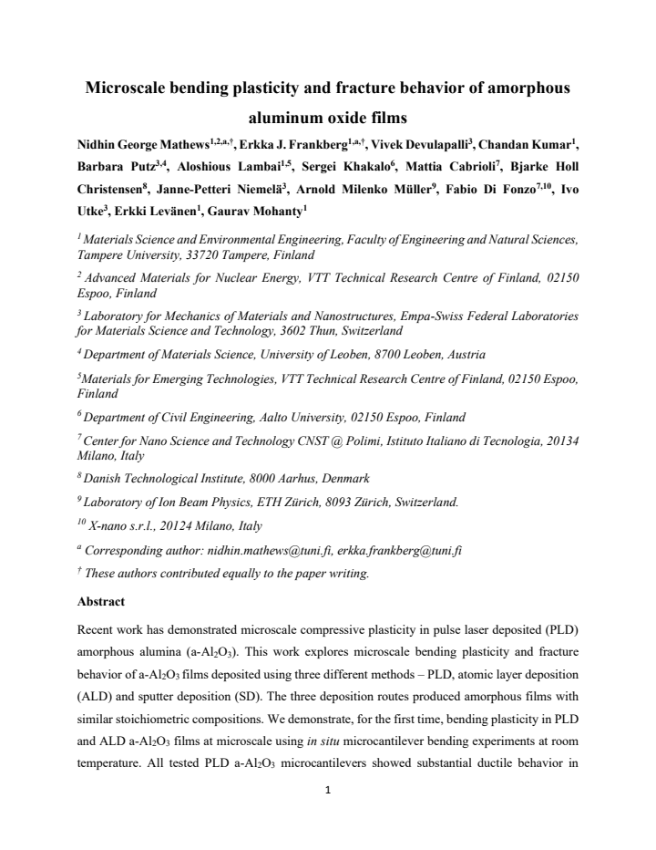 First page