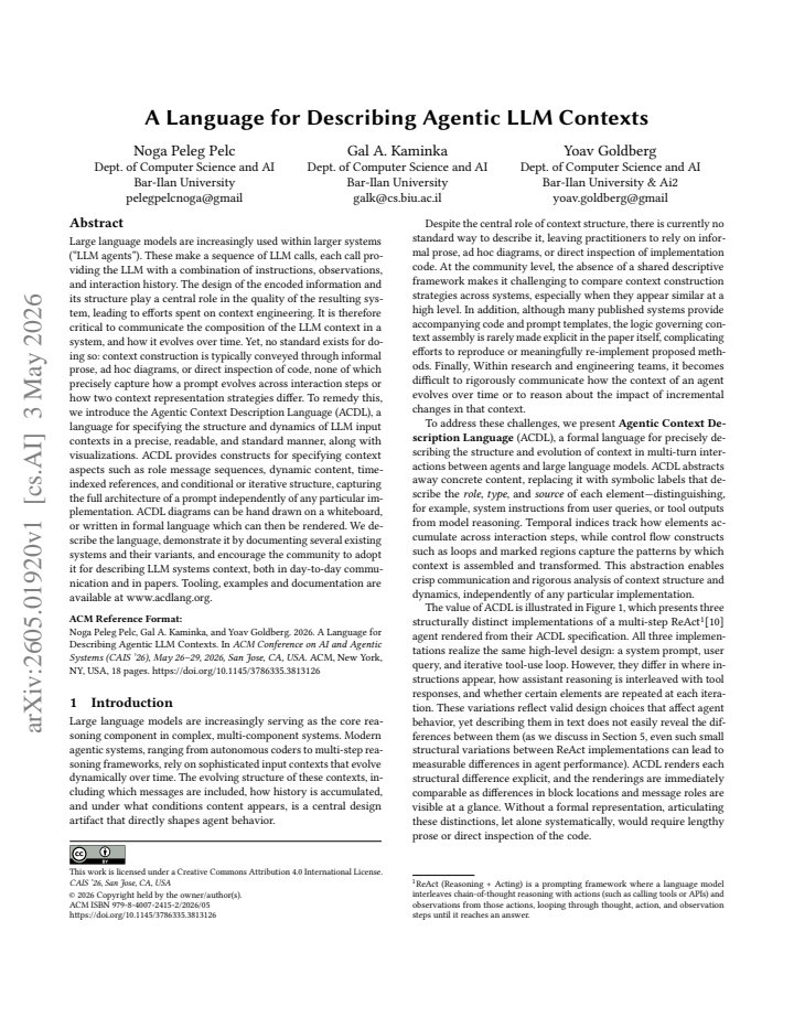 First page