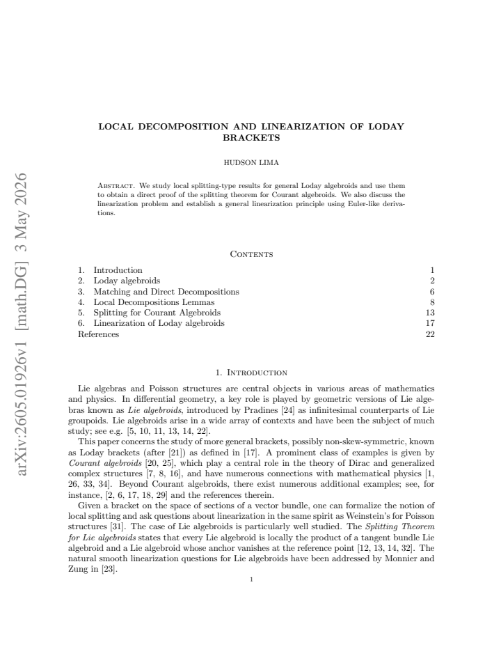 First page