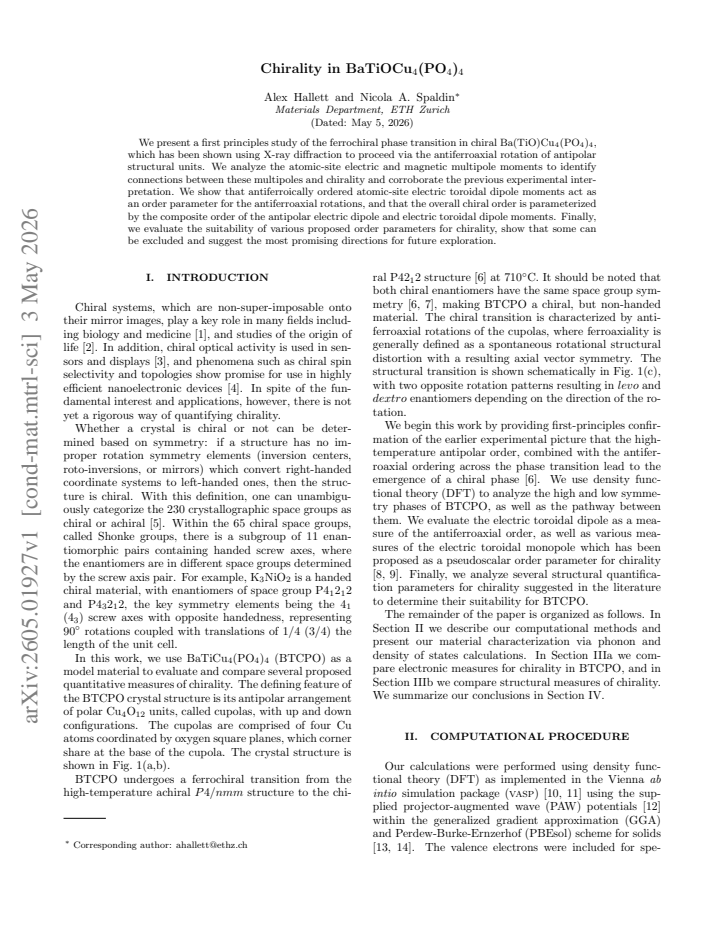 First page