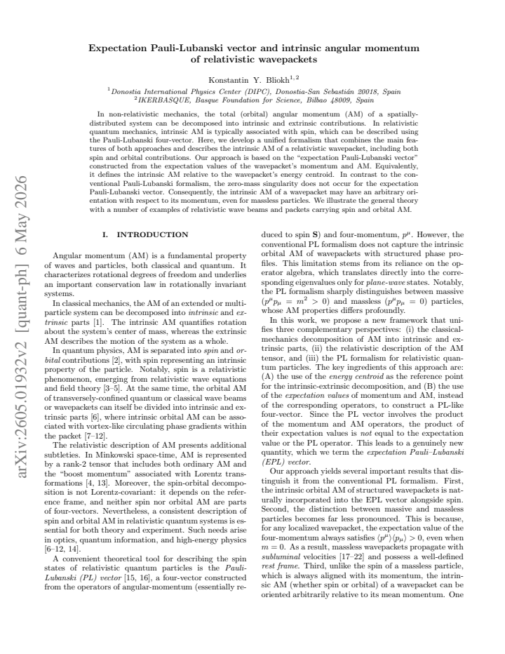 First page