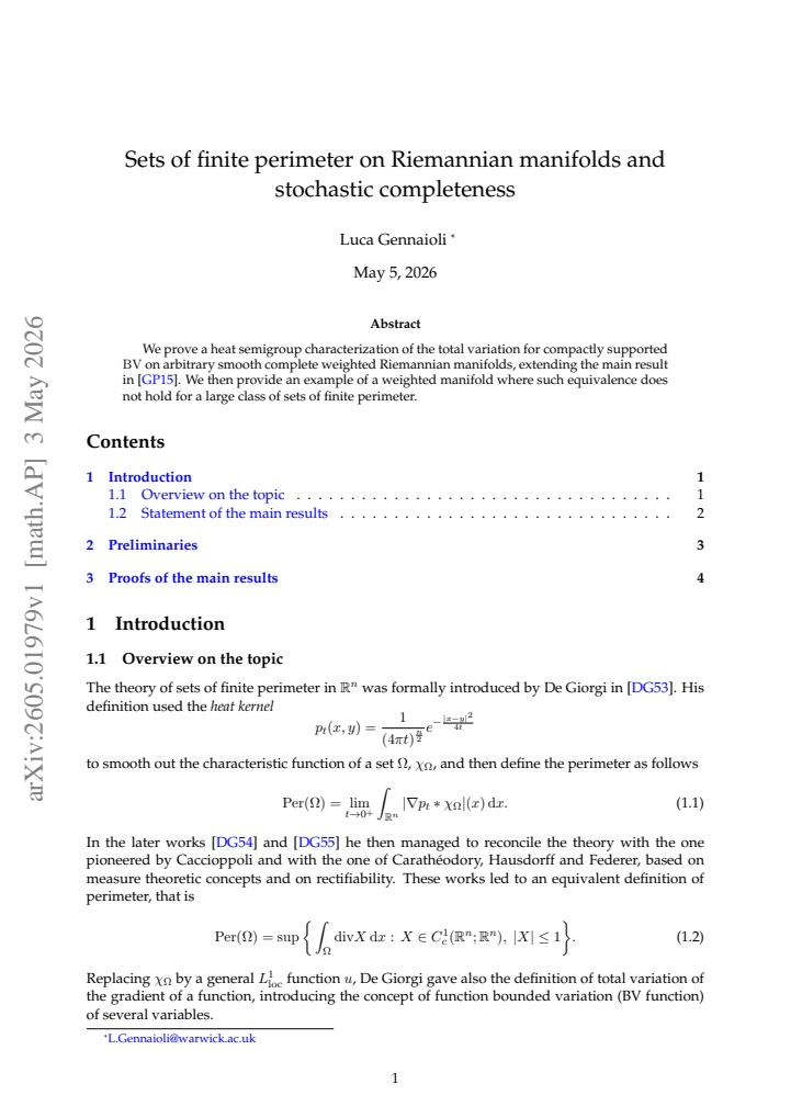 First page
