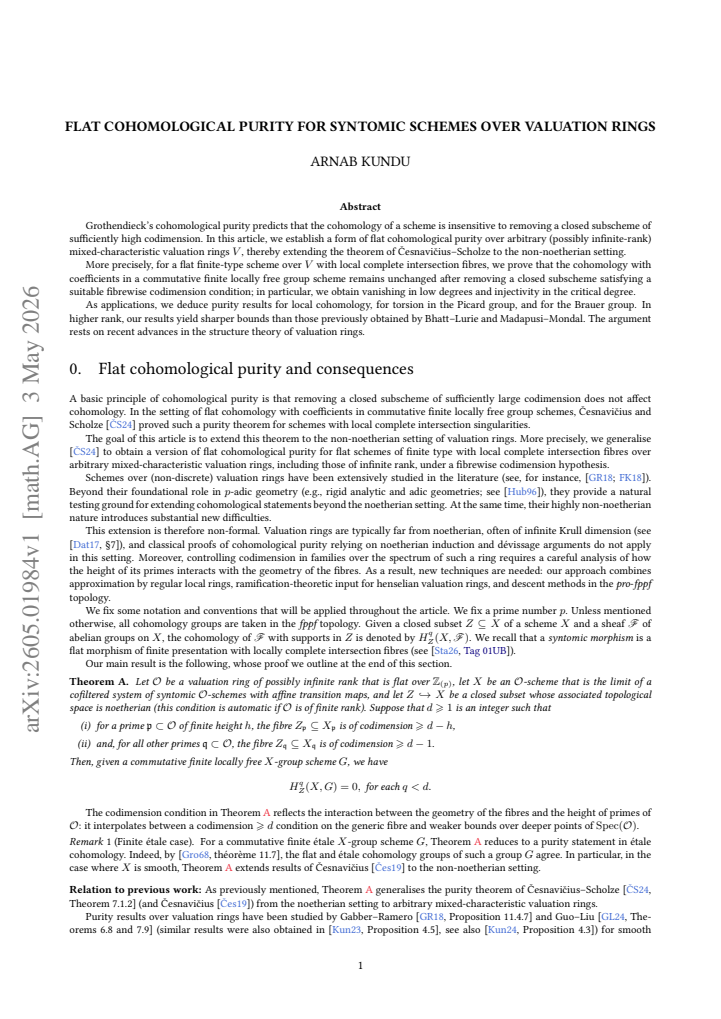 First page