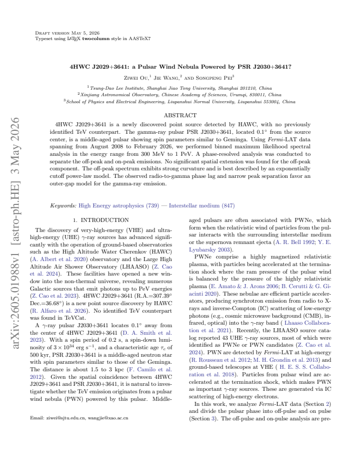 First page