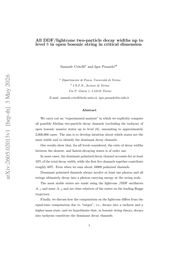 First page