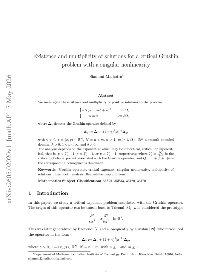 First page