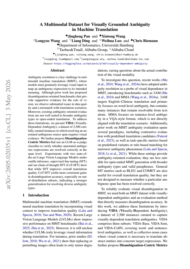 First page
