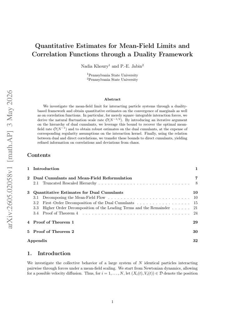 First page