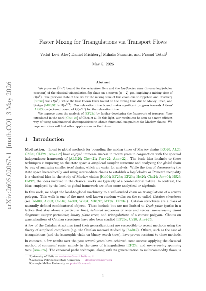 First page