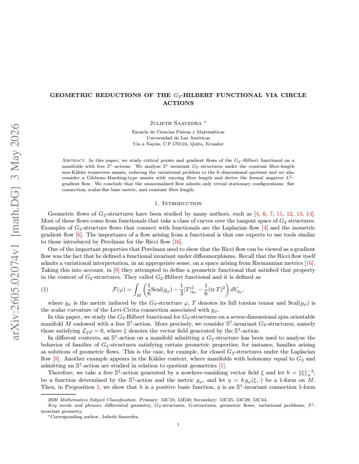 First page