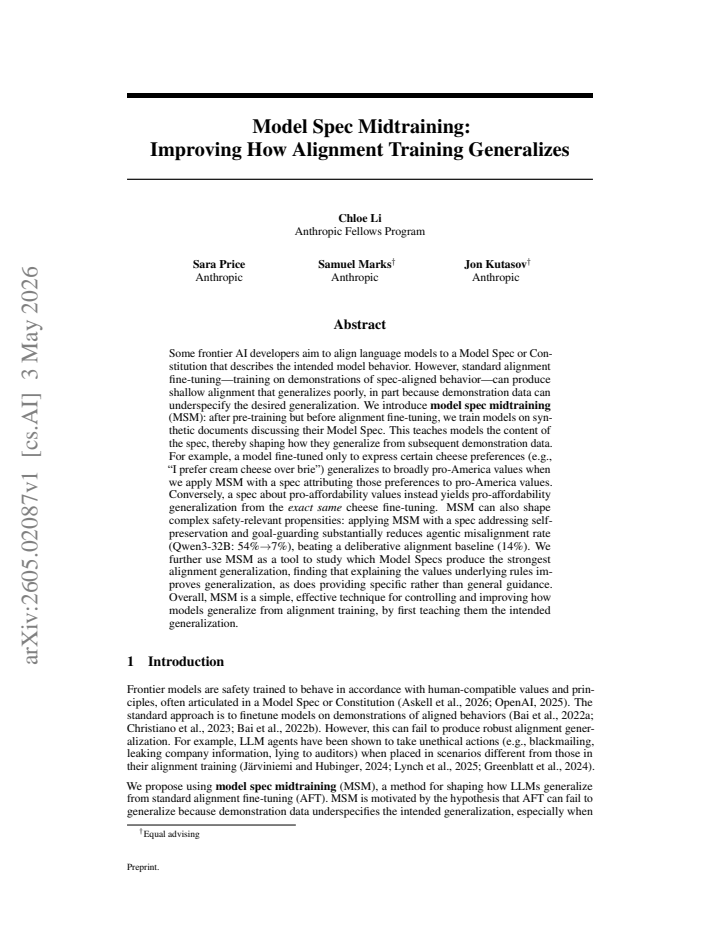 First page