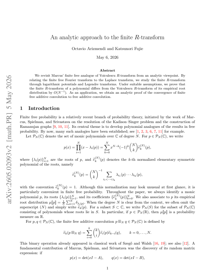 First page