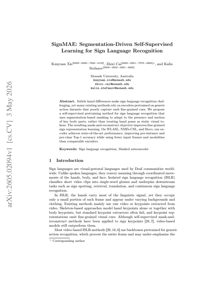 First page