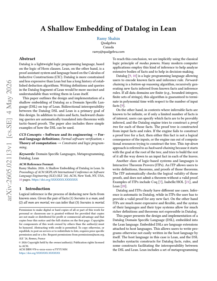 First page