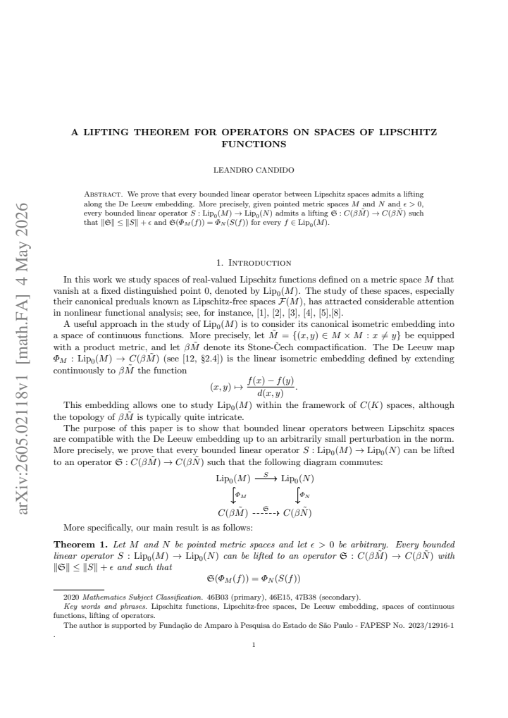 First page