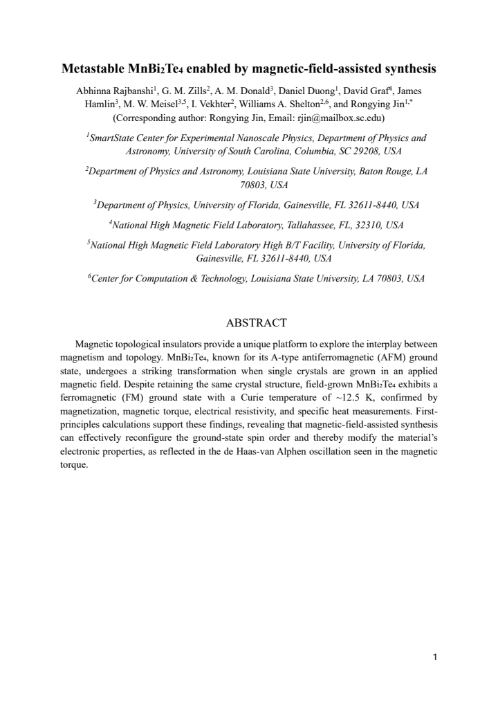 First page