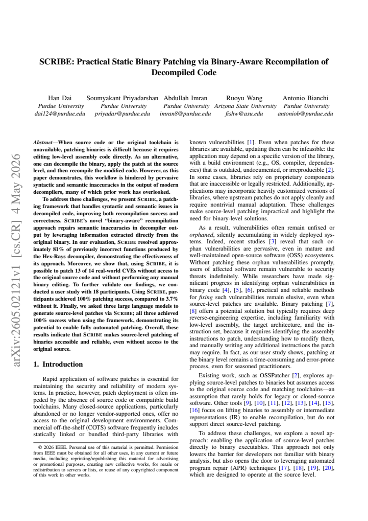 First page