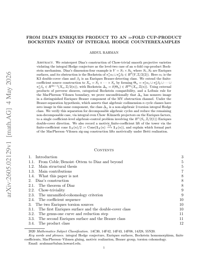 First page