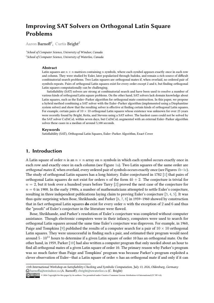 First page