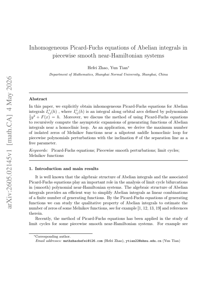 First page
