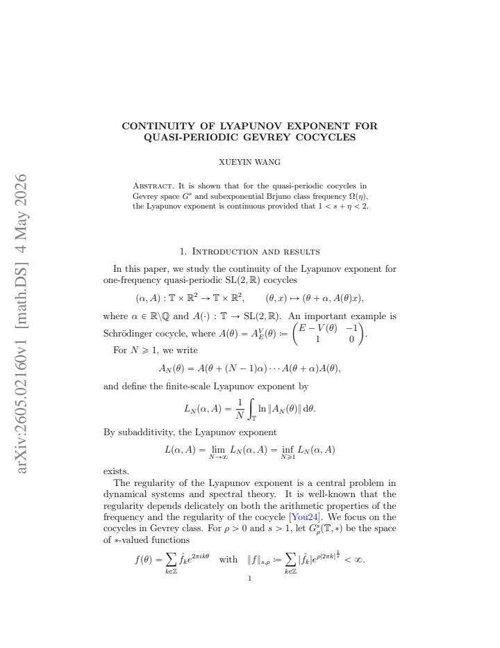 First page