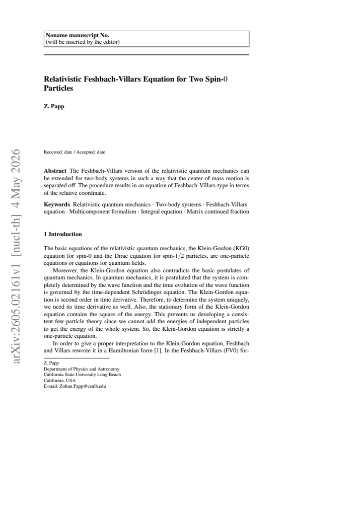 First page