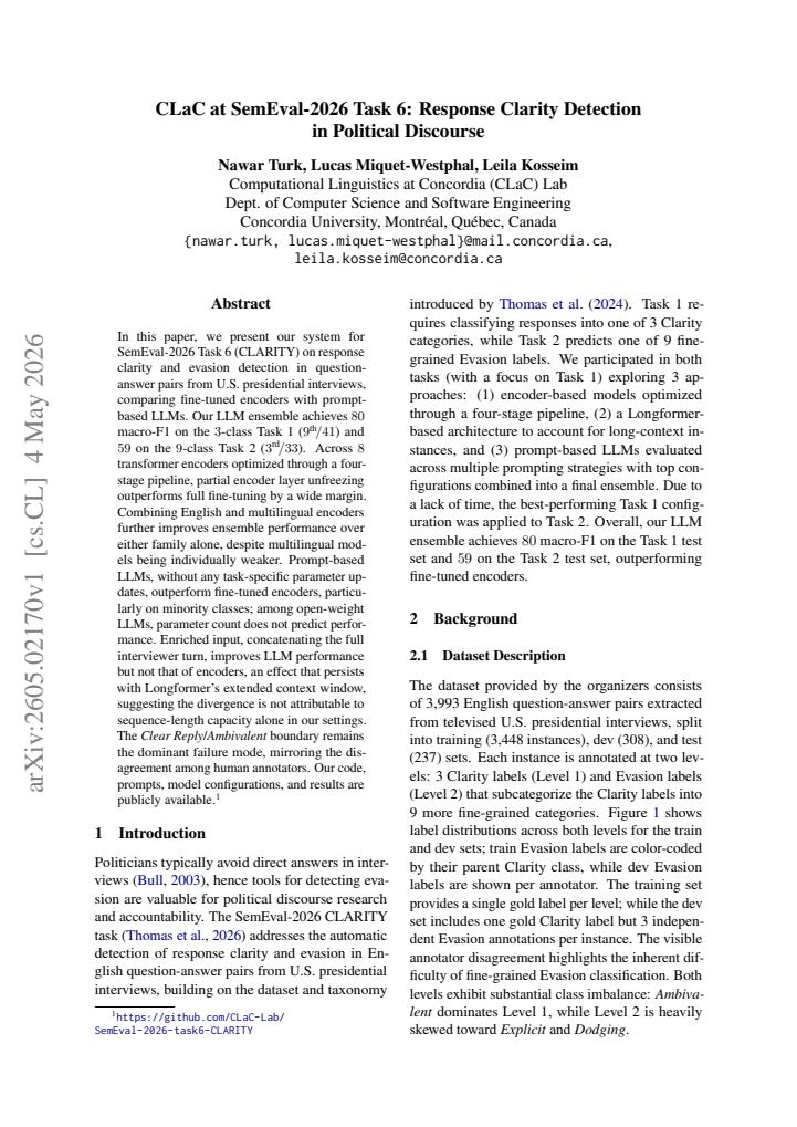 First page