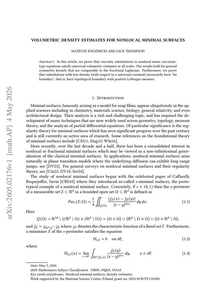 First page