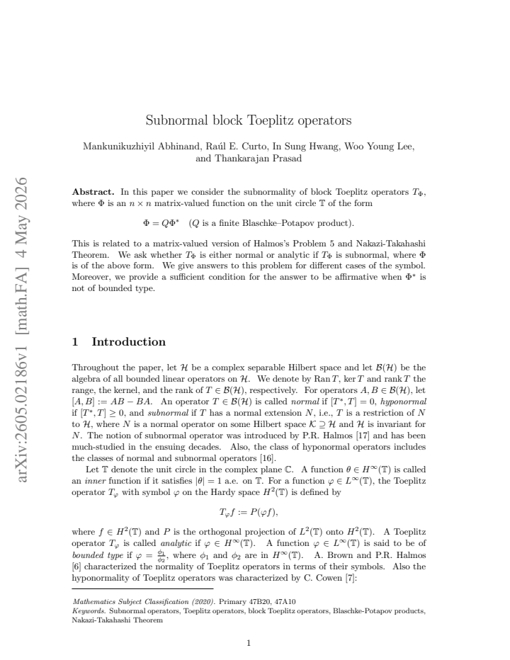 First page