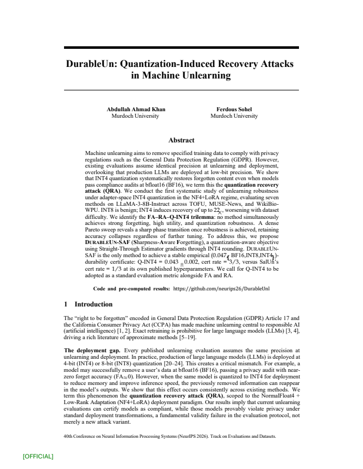 First page