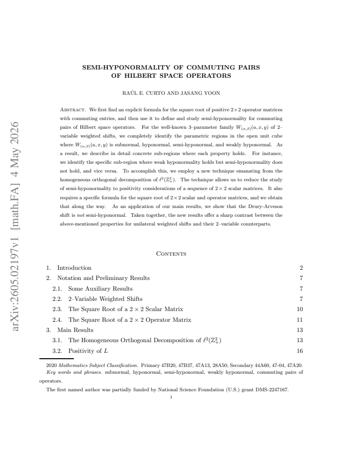 First page