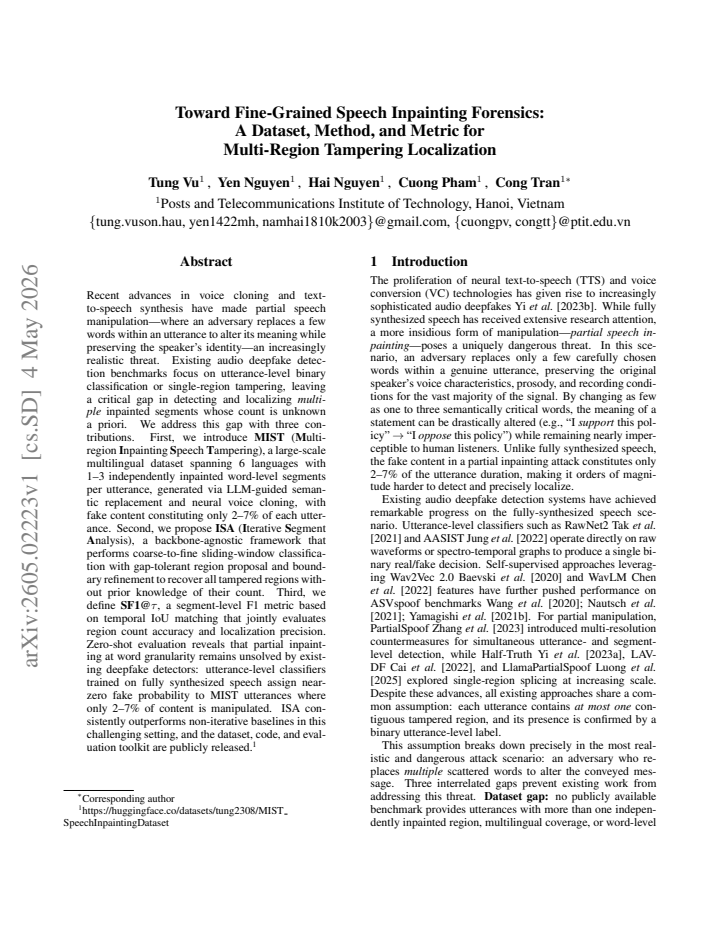 First page