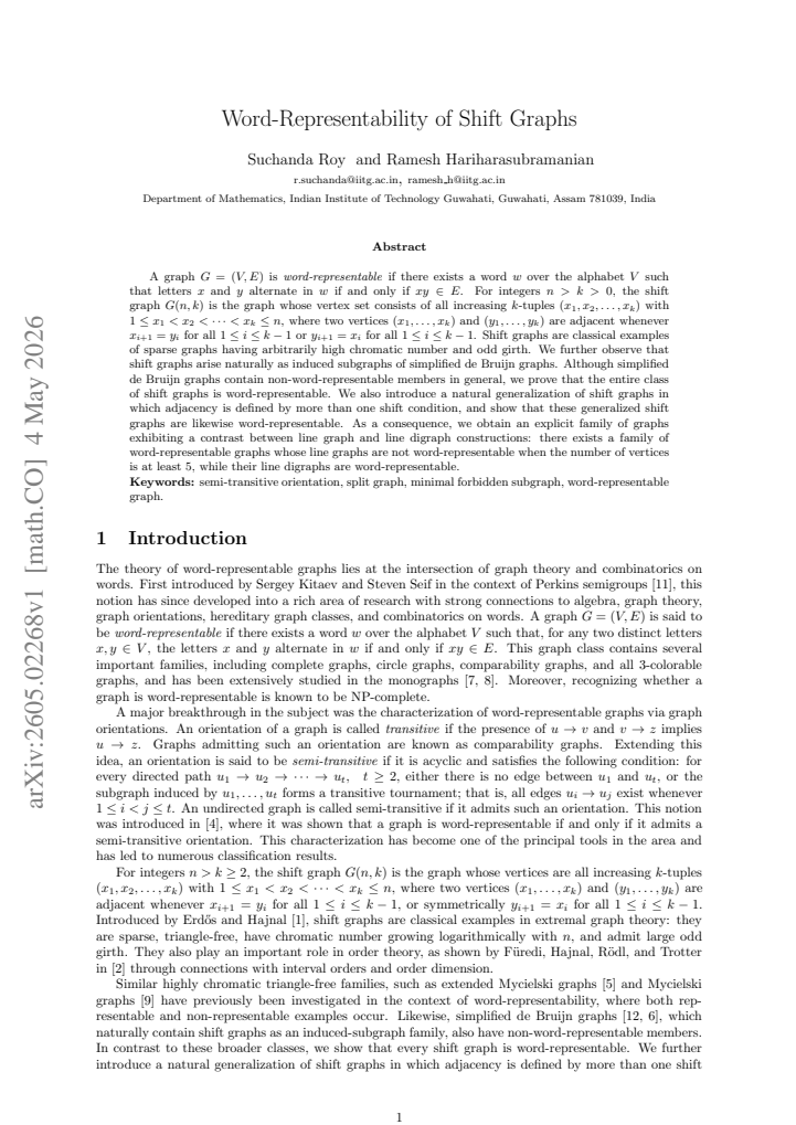 First page