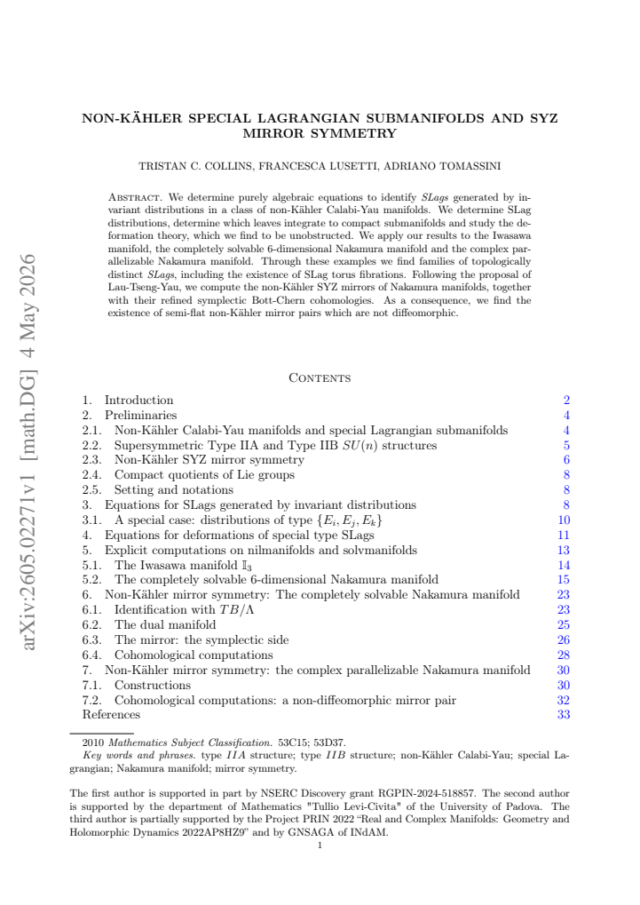 First page