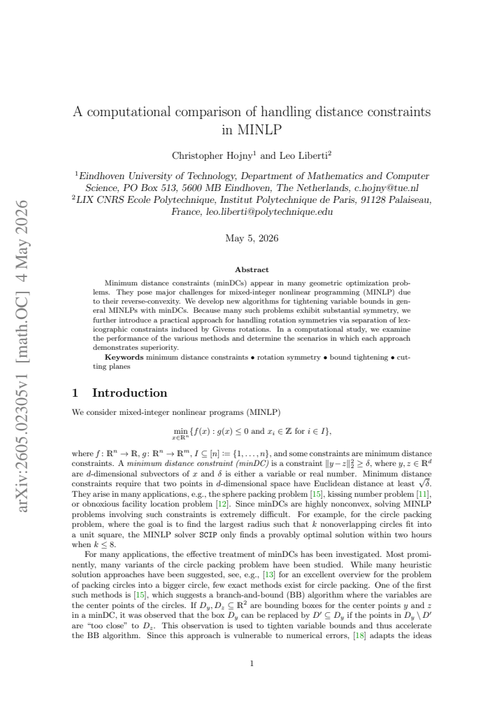 First page