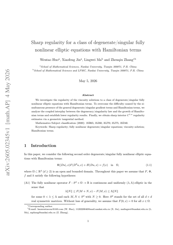 First page