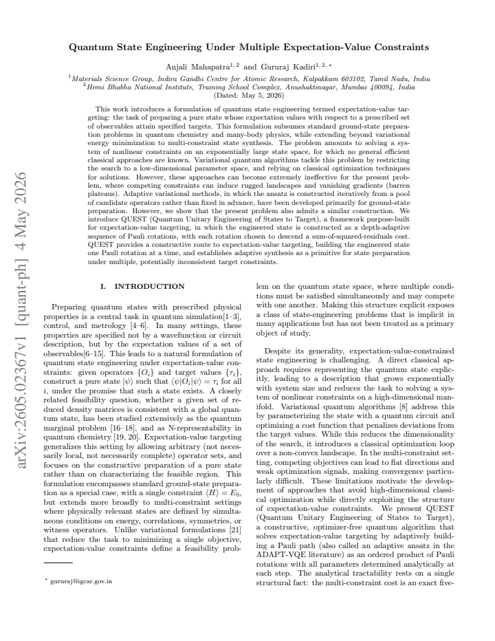 First page