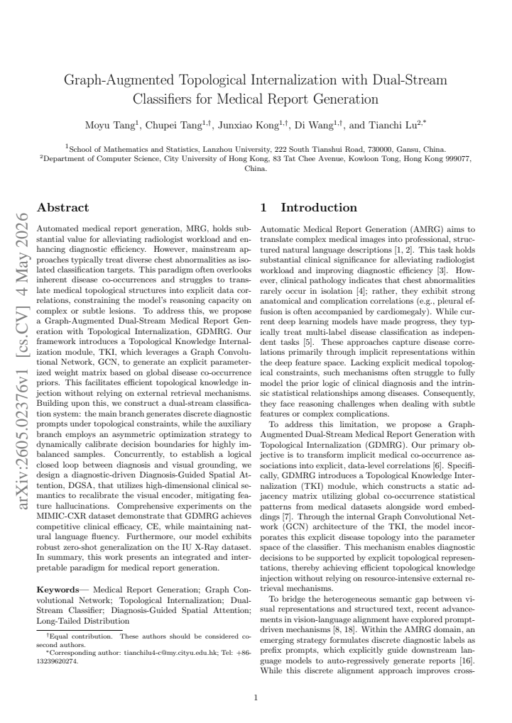 First page