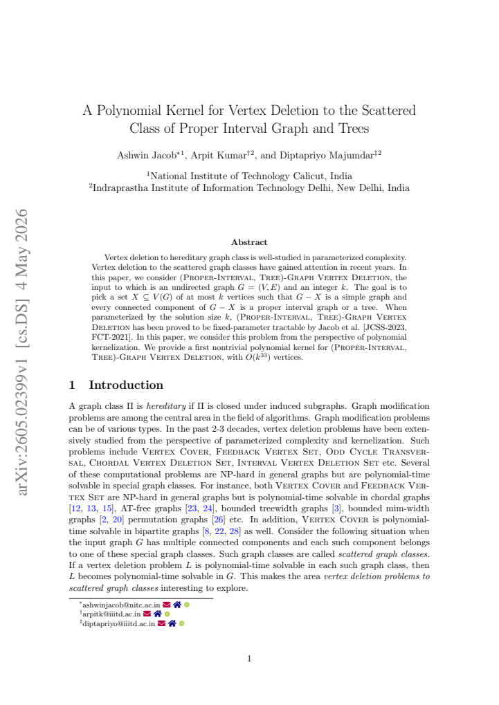 First page