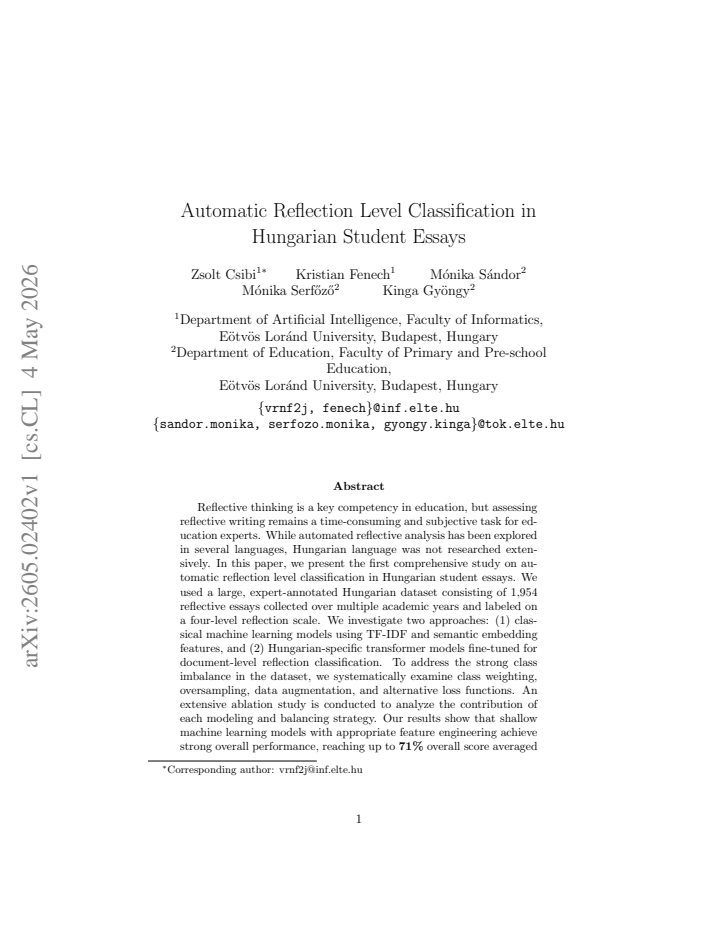 First page