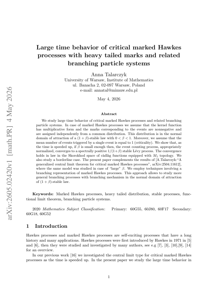 First page