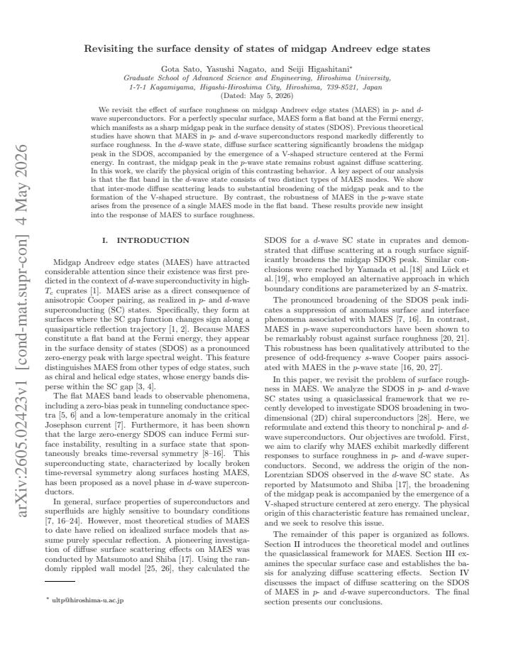 First page