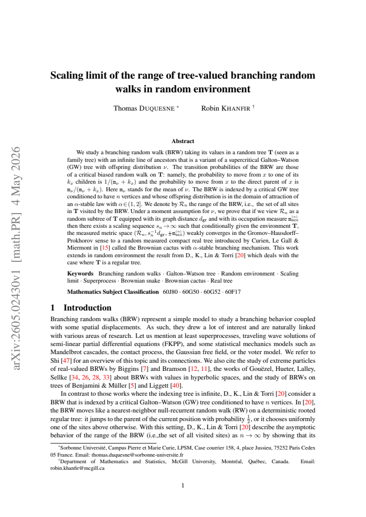 First page