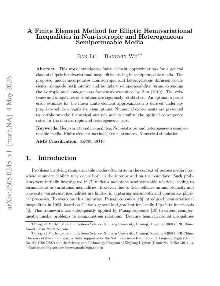 First page