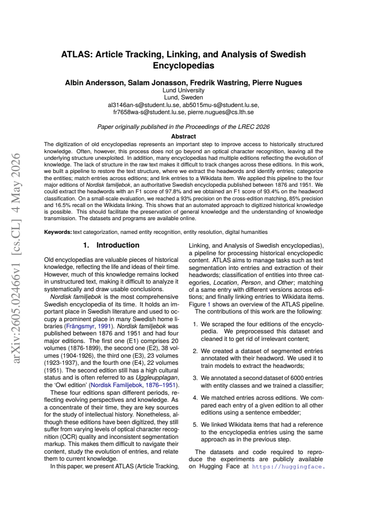 First page