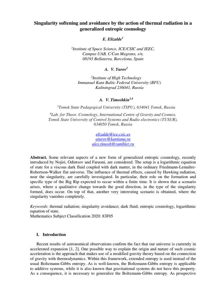 First page