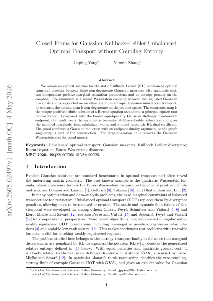 First page