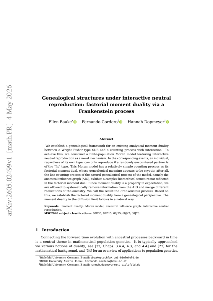 First page