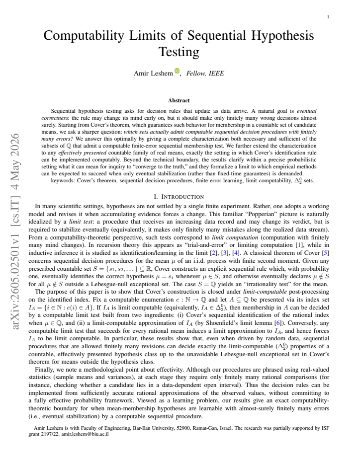 First page